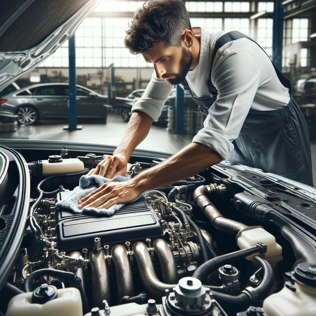 cleaning-car-engine