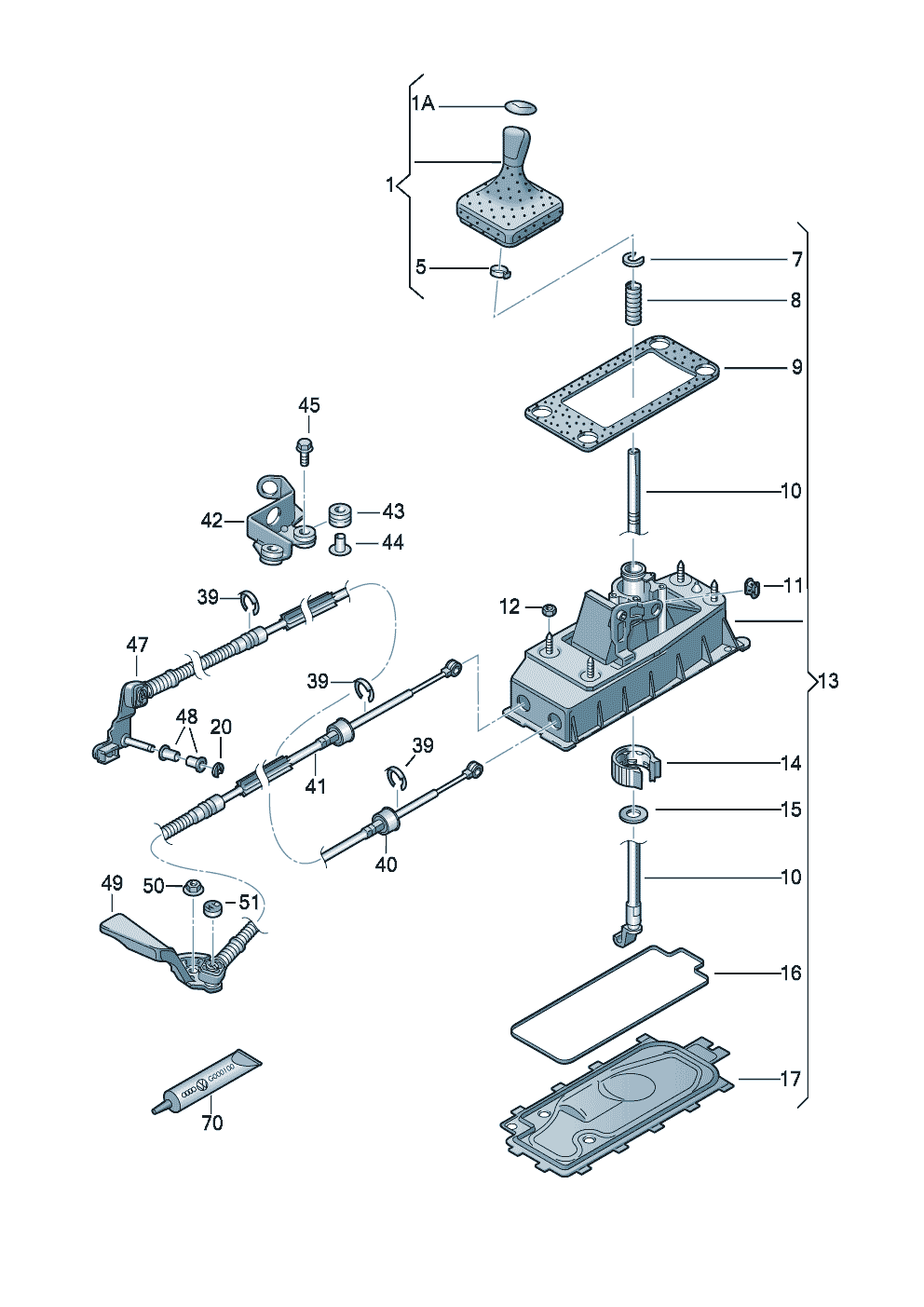 Механизм переключения 5-ступенч. коробка передач