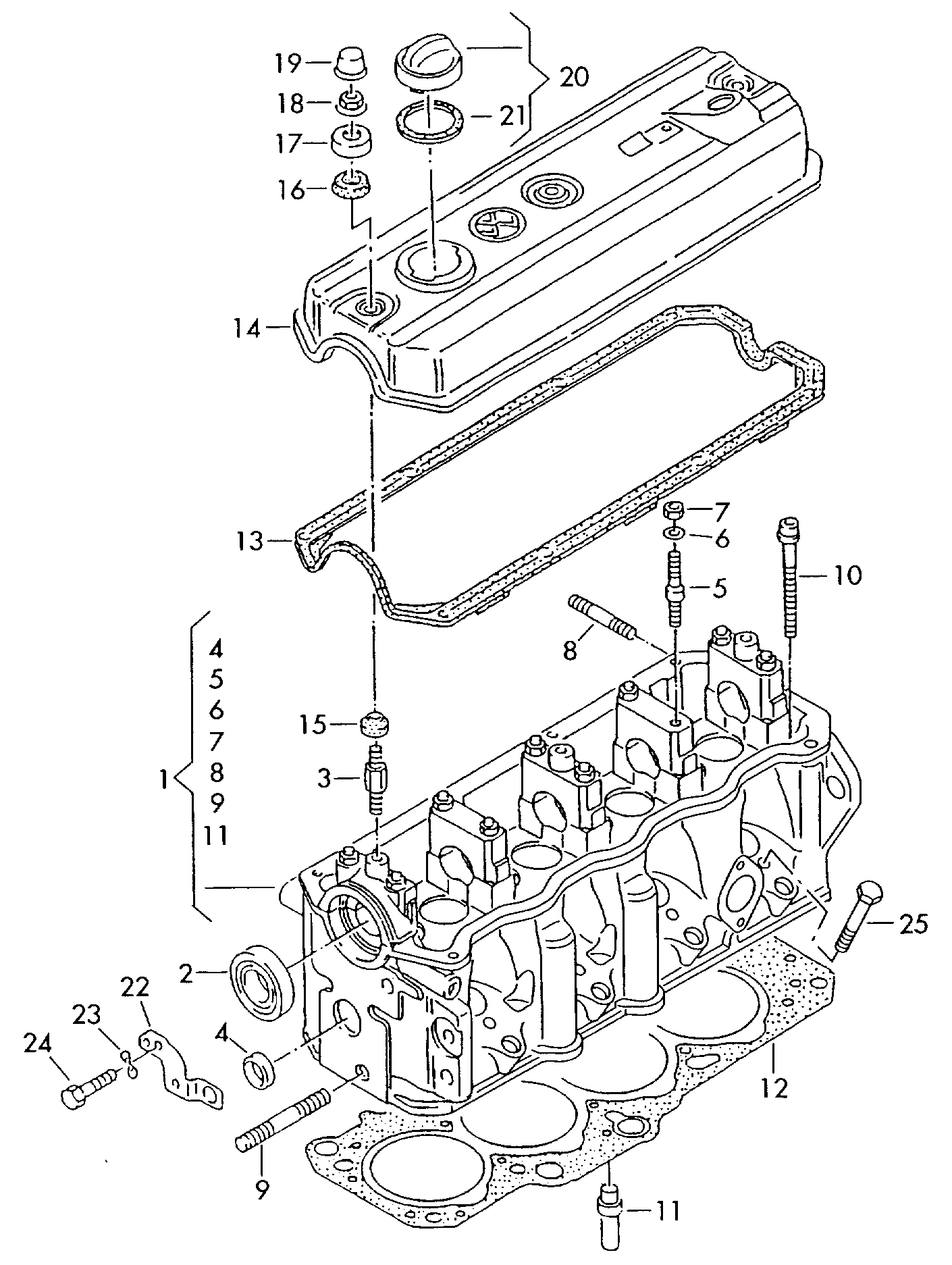 Головка блока цилиндров Крышка ГБЦ