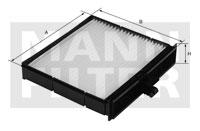 Фильтр салона MANN CU 2430