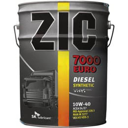 Моторное масло ZIC 7000 EURO 10W-40 20л