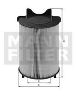 Повітряний фільтр MANN-FILTER C 14 130 - Фото 1