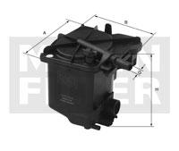 Фильтр топливный Mann WK 939/2 - Фото 1