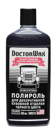 Полироль-очиститель для кузовной отделки чёрная Doctor Wax 300мл