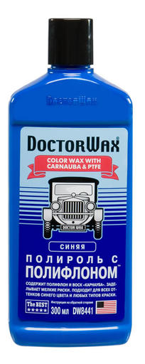 Полироль с полифлоном синяя Doctor Wax 300мл