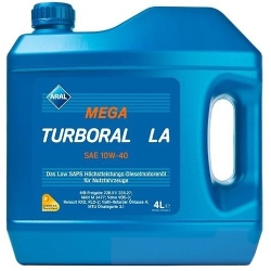Моторное масло Aral MegaTurboral LA SAE 10W-40, 4л