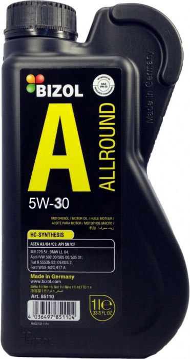Моторне масло BIZOL Allround 5W-30 1л
