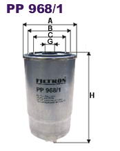 Фильтр топливный Filtron PP 968/1