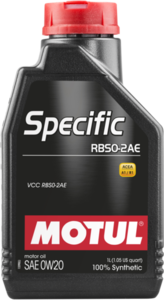 Масло моторное MOTUL Specific RBS0-2AE 0W-20 1л