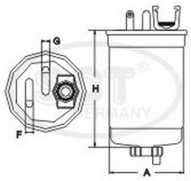 Фильтр топливный SCT ST 775