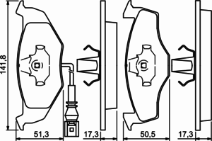 Тормозные колодки BOSCH 0 986 424 723