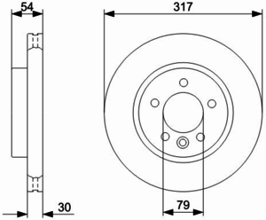 Тормозной диск BOSCH 0 986 479 287