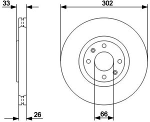 Тормозной диск BOSCH 0 986 479 288