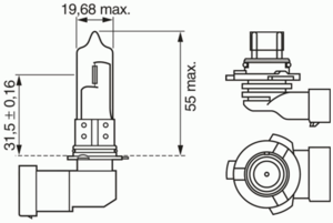 Лампа накаливания BOSCH 1 987 302 152 (фара дальнего света, основная фара)