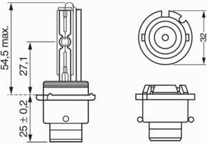 Лампа фары BOSCH 1 987 302 904