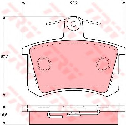 Тормозные колодки TRW GDB1163