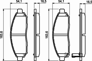 Тормозные колодки BOSCH 0 986 494 151