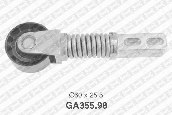 Натяжний ролик поліклинового ременя SNR GA355.98