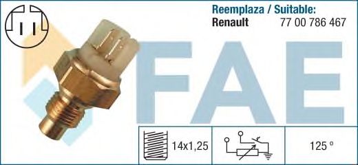 Датчик температуры охлаждающей жидкости FAE 34040
