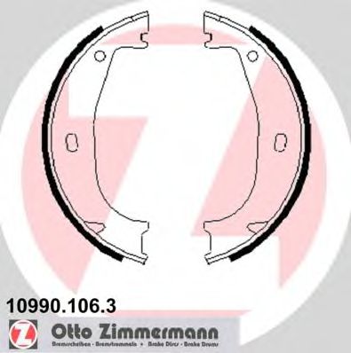 Тормозные колодки ручника ZIMMERMANN 10990.106.3