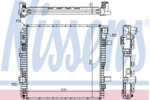 Радиатор охлаждения NISSENS 62794A