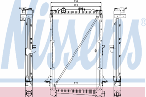 Радиатор охлаждения NISSENS 61442A