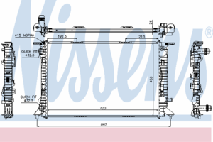 Радиатор охлаждения NISSENS 60323
