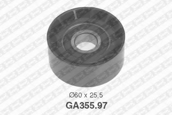 Направляющий / паразитный ролик  поликлинового ремня SNR GA355.97