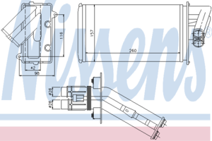 Радиатор отопителя NISSENS 73368