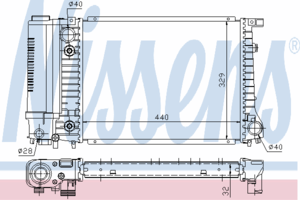 Радиатор охлаждения NISSENS 61396