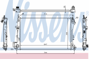 Радиатор охлаждения NISSENS 63024A
