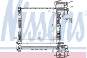 Радиатор охлаждения NISSENS 62559A