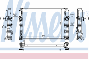 Радиатор охлаждения NISSENS 62797A