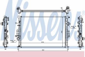 Радиатор охлаждения NISSENS 65615A