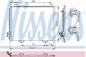 Радиатор кондиционера NISSENS 94285