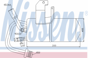 Осушитель кондиционера NISSENS 95317