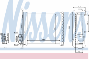 Радиатор отопителя NISSENS 73640