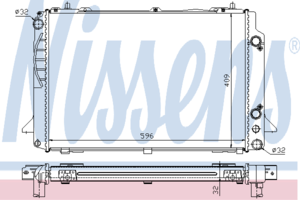 Радиатор охлаждения NISSENS 60467A