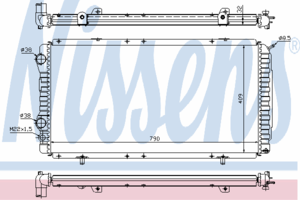 Радиатор охлаждения NISSENS 61390