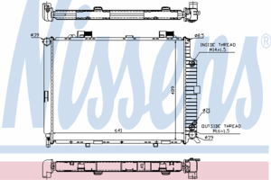 Радиатор охлаждения NISSENS 62689A