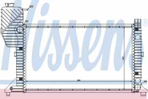 Радиатор охлаждения NISSENS 62664A