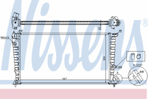 Радиатор охлаждения NISSENS 63509A