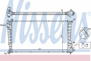 Радиатор охлаждения NISSENS 61326A