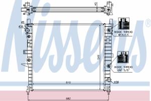 Радиатор охлаждения NISSENS 62788A