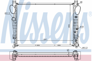 Радиатор охлаждения NISSENS 62547A