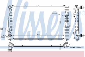 Радиатор охлаждения NISSENS 60299