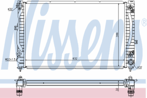 Радиатор охлаждения NISSENS 60228A