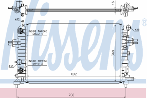 Радиатор охлаждения NISSENS 63027A