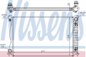 Радиатор охлаждения NISSENS 60233A