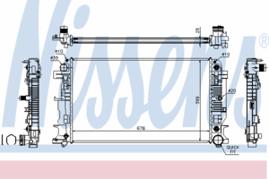 Радиатор охлаждения NISSENS 67157A